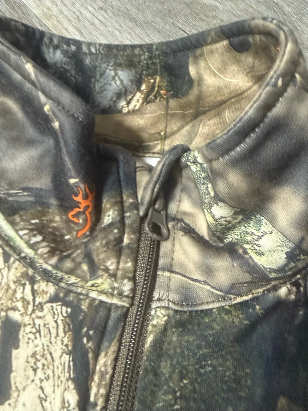 Browning Men’s Camo Hunting 1/4 Zip Pullover Realtree